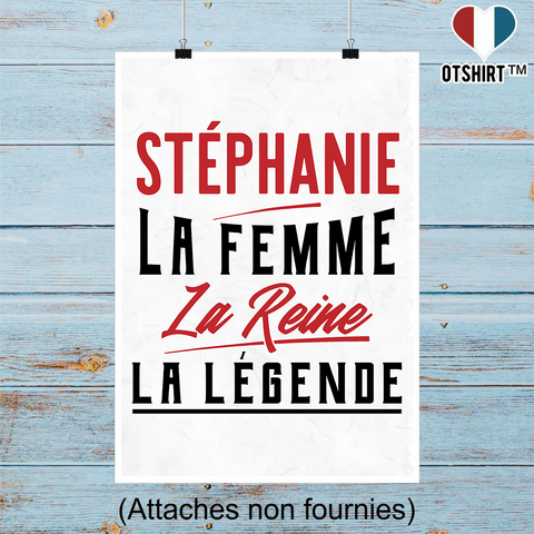 Affiche stéphanie la femme la reine la légende