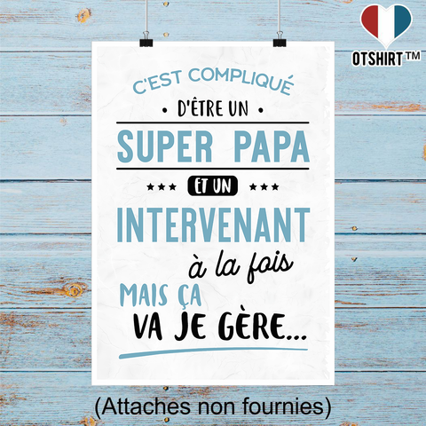 Affiche super papa et intervenant