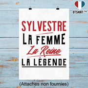 Affiche sylvestre la femme la reine la légende
