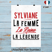 Affiche sylviane la femme la reine la légende