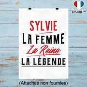 Affiche sylvie la femme la reine la légende