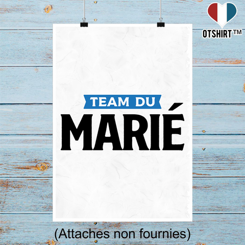 Affiche team du marié