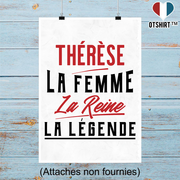 Affiche thérèse la femme la reine la légende