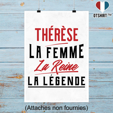 Affiche thérèse la femme la reine la légende
