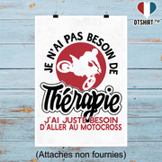 Affiche thérapie motocross