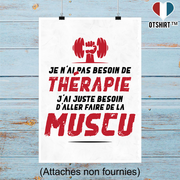 Affiche thérapie muscu