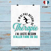 Affiche thérapie ski