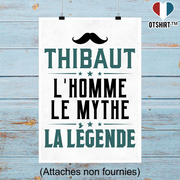 Affiche thibaut l'homme le mythe la légende