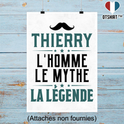 Affiche thierry l'homme le mythe la légende
