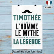 Affiche timothée l'homme le mythe la légende