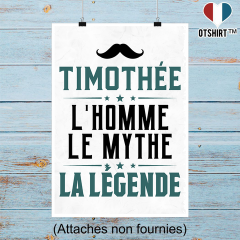 Affiche timothée l'homme le mythe la légende