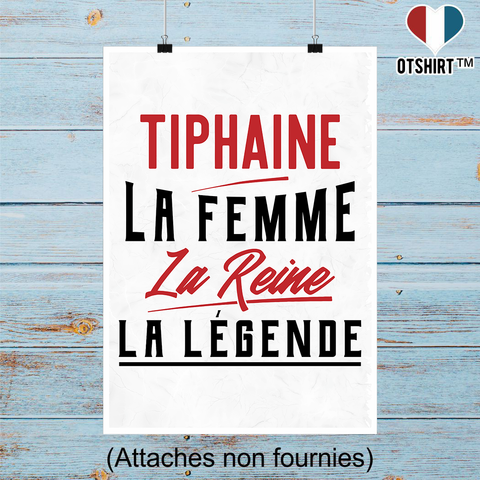Affiche tiphaine la femme la reine la légende