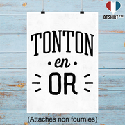 Affiche tonton en or