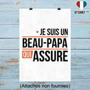 Affiche un beau papa qui assure