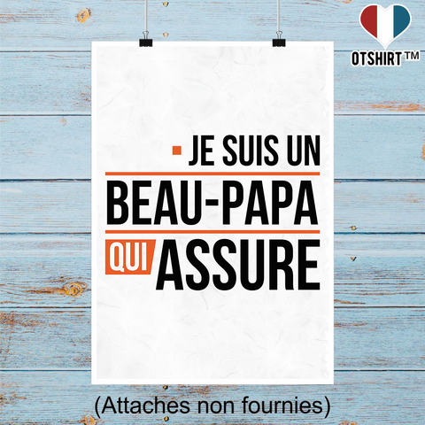 Affiche un beau papa qui assure