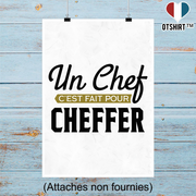 Affiche un chef c'est fait pour cheffer