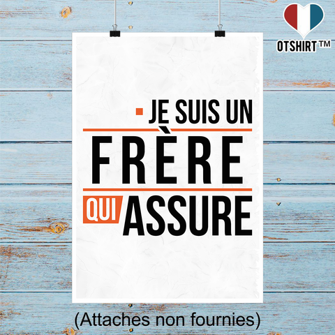 Affiche un frère qui assure