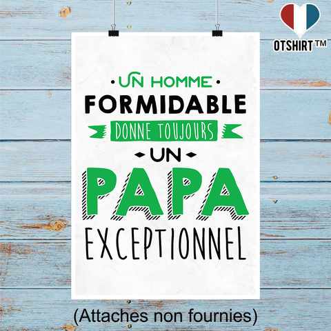 Affiche un papa exceptionnel