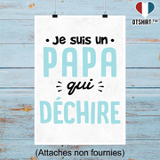 Affiche un papa qui déchire 2