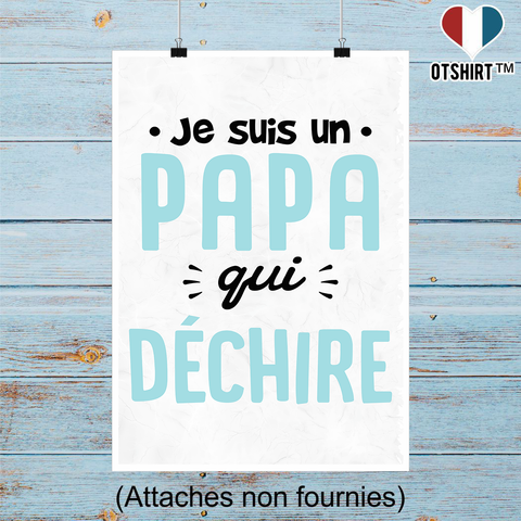 Affiche un papa qui déchire 2