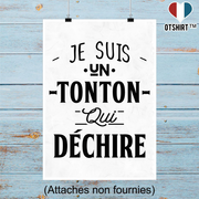 Affiche un tonton qui déchire 2