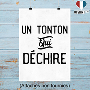 Affiche un tonton qui déchire 3