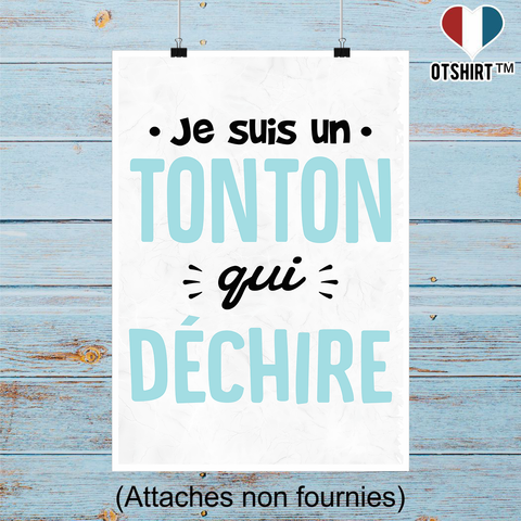 Affiche un tonton qui déchire