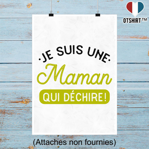 Affiche une maman qui déchire