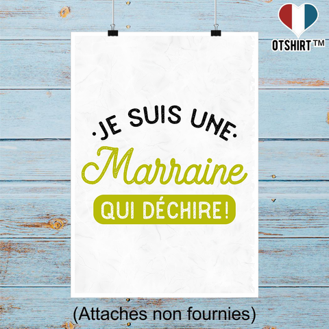 Affiche une marraine qui déchire