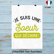 Affiche une soeur qui déchire
