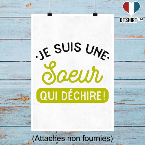 Affiche une soeur qui déchire