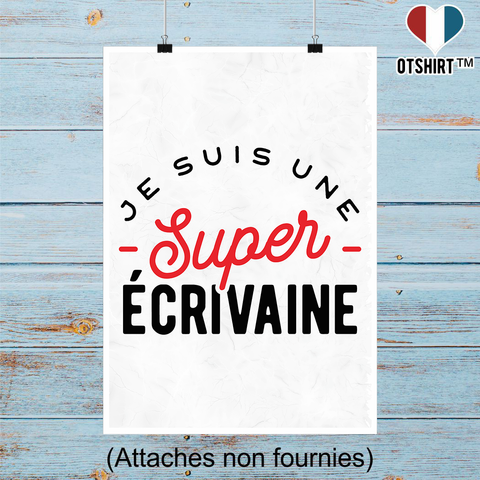 Affiche une super écrivaine