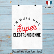 Affiche une super électronicienne