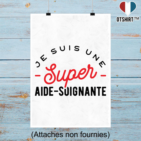 Affiche une super aide-soignante