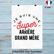Affiche une super arrière grand mère