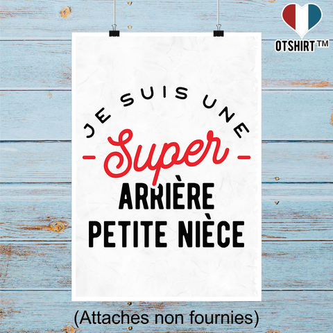 Affiche une super arrière petite nièce