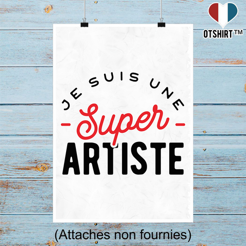 Affiche une super artiste