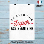 Affiche une super assistante rh