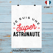 Affiche une super astronaute