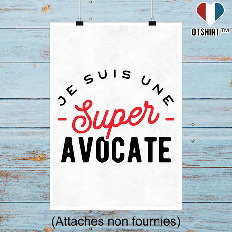 Affiche une super avocate