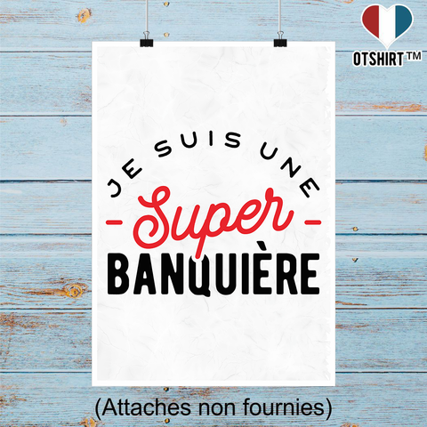 Affiche une super banquière