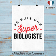 Affiche une super biologiste