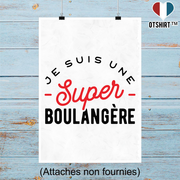 Affiche une super boulangère