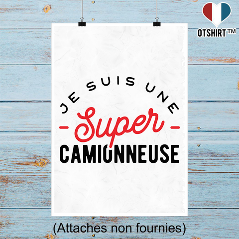 Affiche une super camionneuse