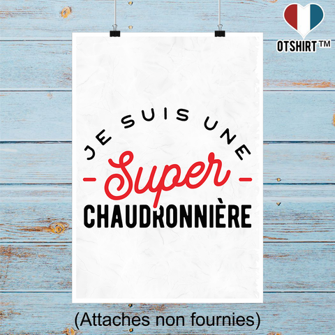 Affiche une super chaudronnière