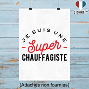 Affiche une super chauffagiste