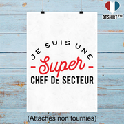 Affiche une super chef de secteur