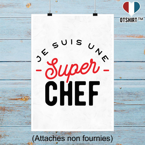 Affiche une super chef