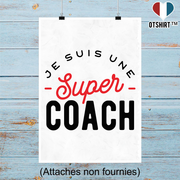 Affiche une super coach