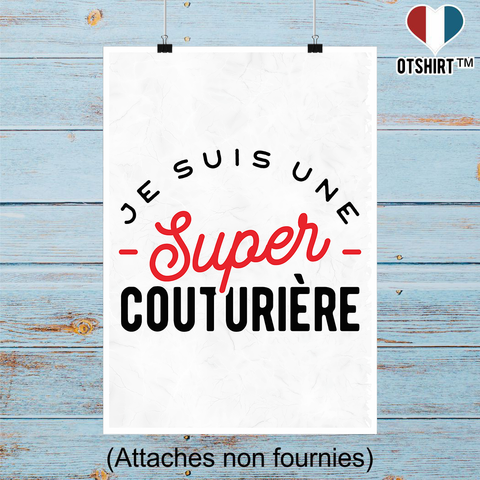 Affiche une super couturière